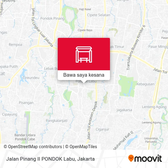 Peta Jalan Pinang II PONDOK Labu