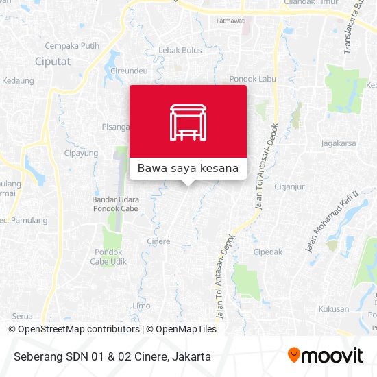 Peta Seberang SDN 01 & 02 Cinere