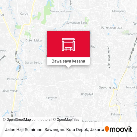 Peta Jalan Haji Sulaiman. Sawangan. Kota Depok