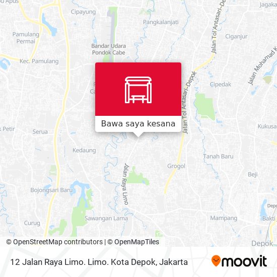 Peta 12 Jalan Raya Limo. Limo. Kota Depok