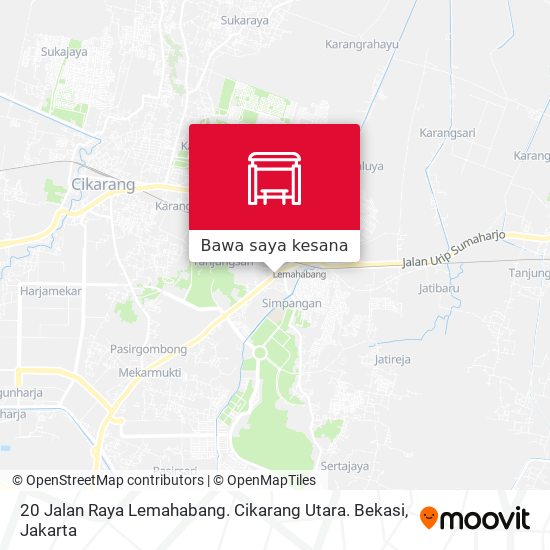 Peta 20 Jalan Raya Lemahabang. Cikarang Utara. Bekasi