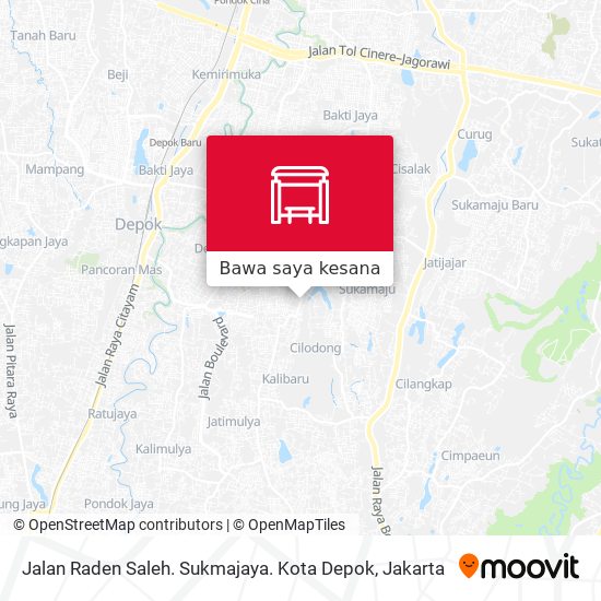 Peta Jalan Raden Saleh. Sukmajaya. Kota Depok