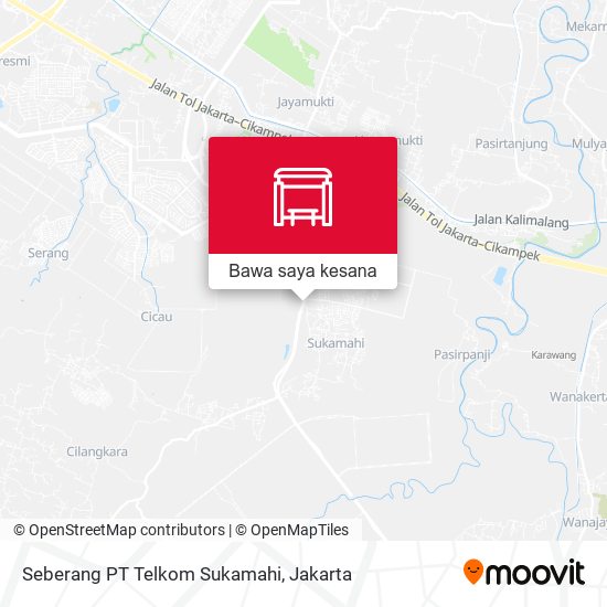 Peta Seberang PT Telkom Sukamahi