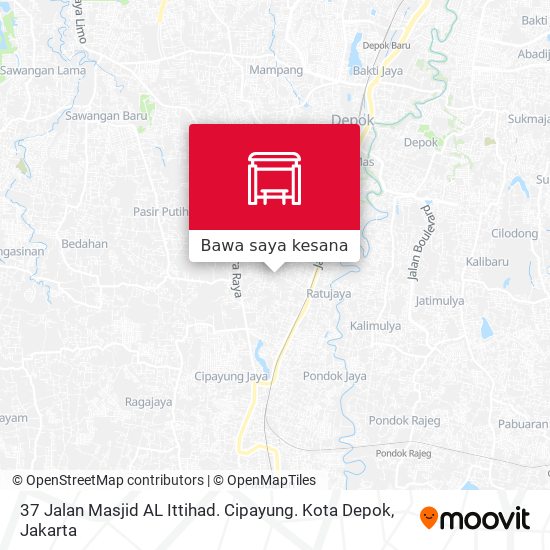 Peta 37 Jalan Masjid AL Ittihad. Cipayung. Kota Depok