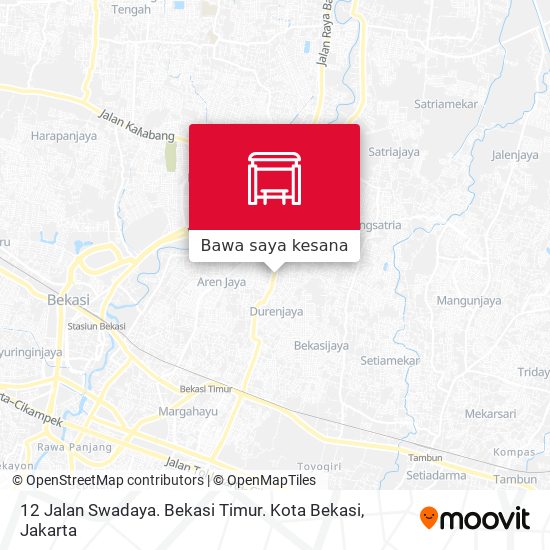 Peta 12 Jalan Swadaya. Bekasi Timur. Kota Bekasi