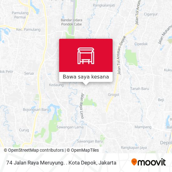 Peta 74 Jalan Raya Meruyung. . Kota Depok