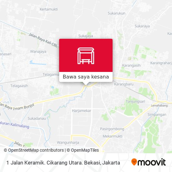 Peta 1 Jalan Keramik. Cikarang Utara. Bekasi
