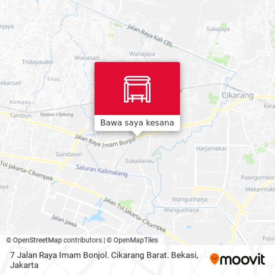 Peta 7 Jalan Raya Imam Bonjol. Cikarang Barat. Bekasi