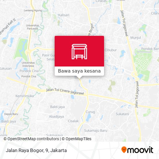 Peta Jalan Raya Bogor, 9