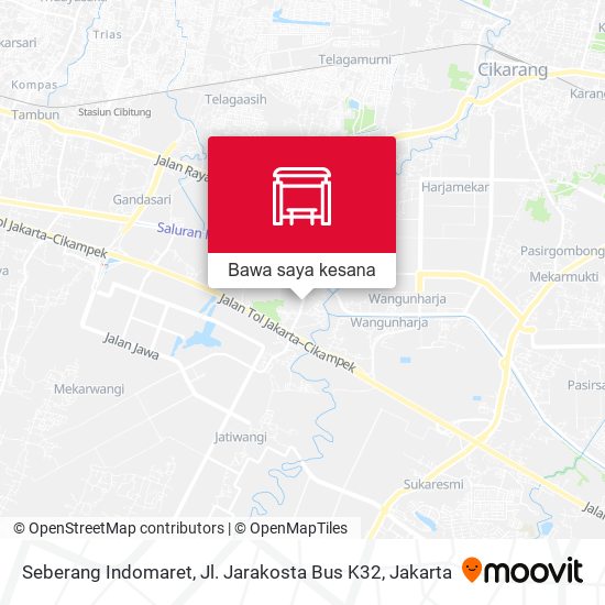 Peta Seberang Indomaret, Jl. Jarakosta Bus  K32