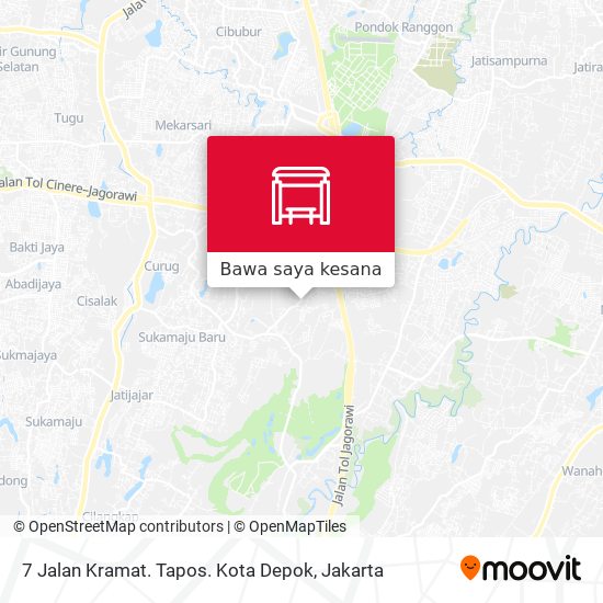 Peta 7 Jalan Kramat. Tapos. Kota Depok