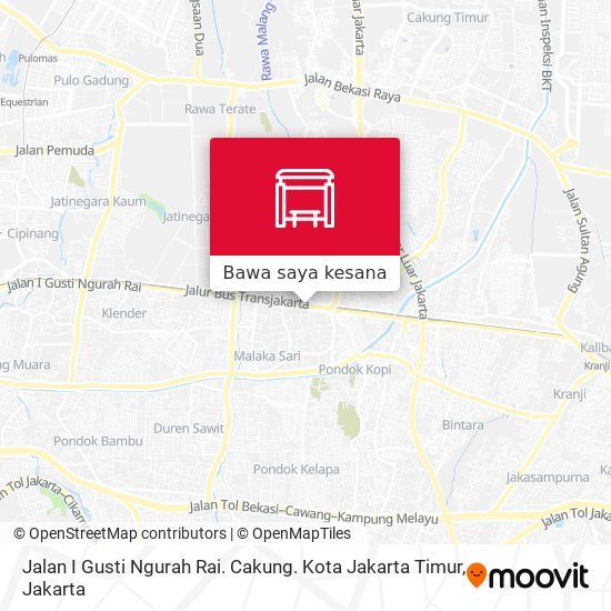 Peta Jalan I Gusti Ngurah Rai. Cakung. Kota Jakarta Timur