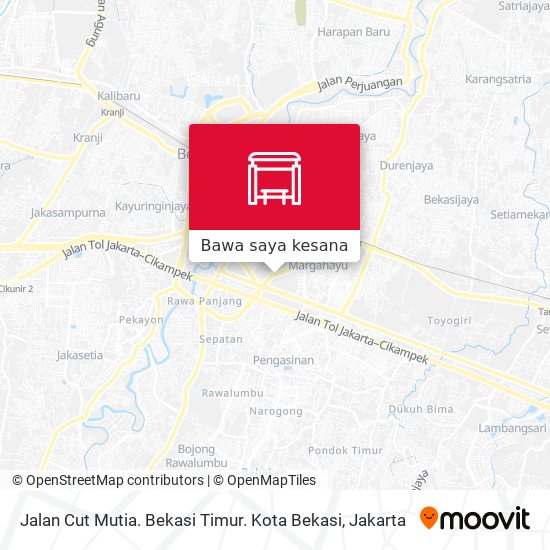 Peta Jalan Cut Mutia. Bekasi Timur. Kota Bekasi