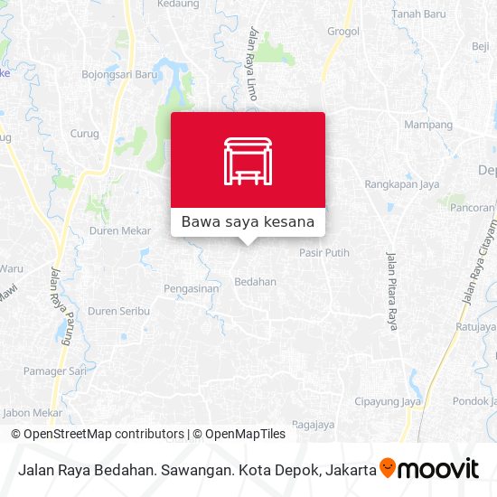 Peta Jalan Raya Bedahan. Sawangan. Kota Depok