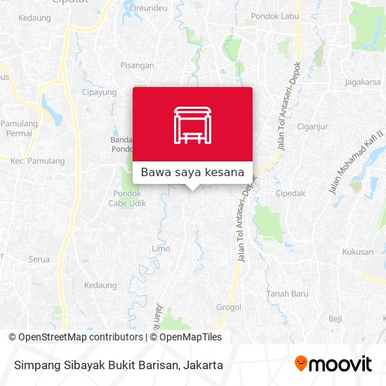 Peta Simpang Sibayak Bukit Barisan