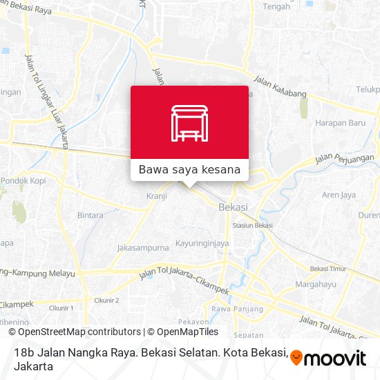 Peta 18b Jalan Nangka Raya. Bekasi Selatan. Kota Bekasi