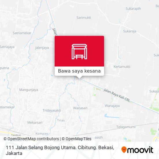 Peta 111 Jalan Selang Bojong Utama. Cibitung. Bekasi