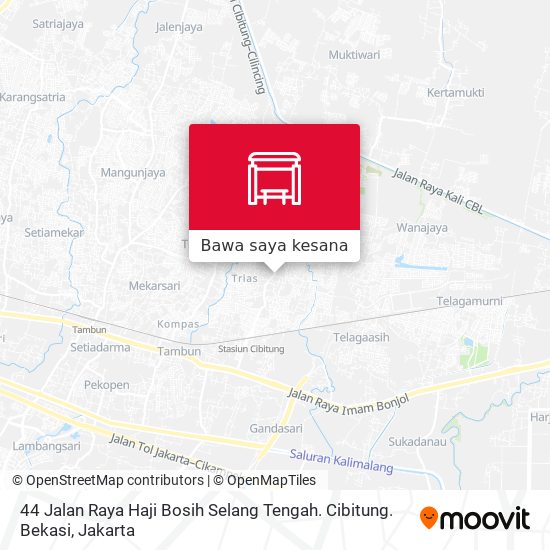 Peta 44 Jalan Raya Haji Bosih Selang Tengah. Cibitung. Bekasi
