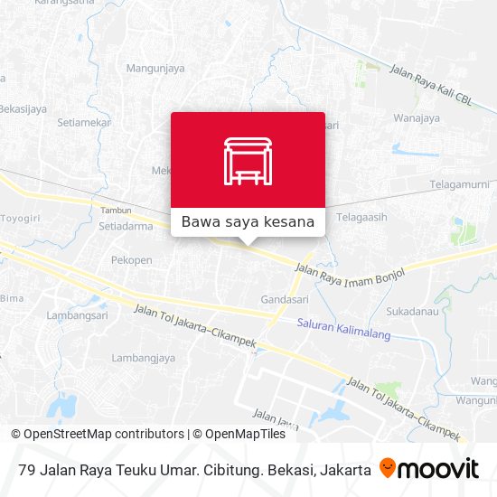 Peta 79 Jalan Raya Teuku Umar. Cibitung. Bekasi