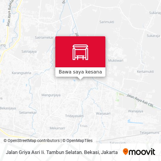 Peta Jalan Griya Asri Ii. Tambun Selatan. Bekasi