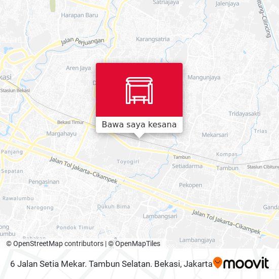 Peta 6 Jalan Setia Mekar. Tambun Selatan. Bekasi