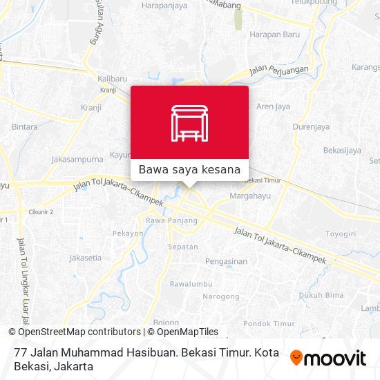 Peta 77 Jalan Muhammad Hasibuan. Bekasi Timur. Kota Bekasi