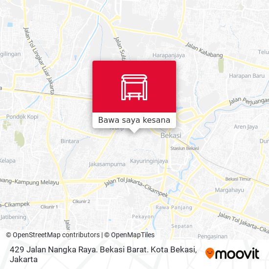Peta 429 Jalan Nangka Raya. Bekasi Barat. Kota Bekasi