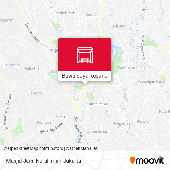 Peta Masjid Jami Nurul Iman