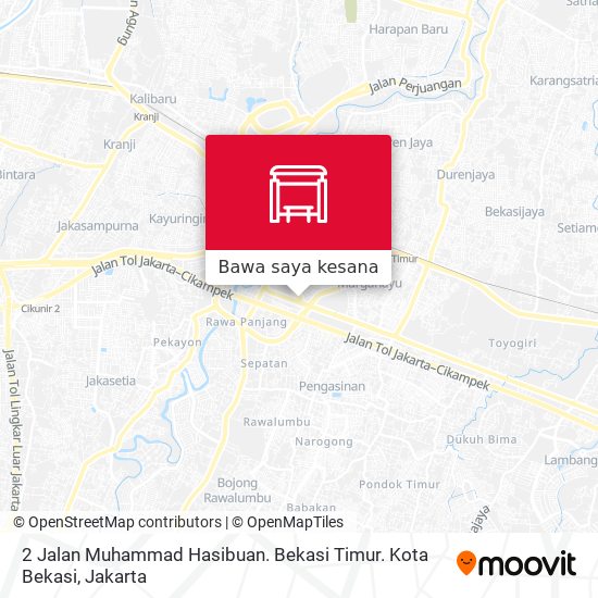 Peta 2 Jalan Muhammad Hasibuan. Bekasi Timur. Kota Bekasi