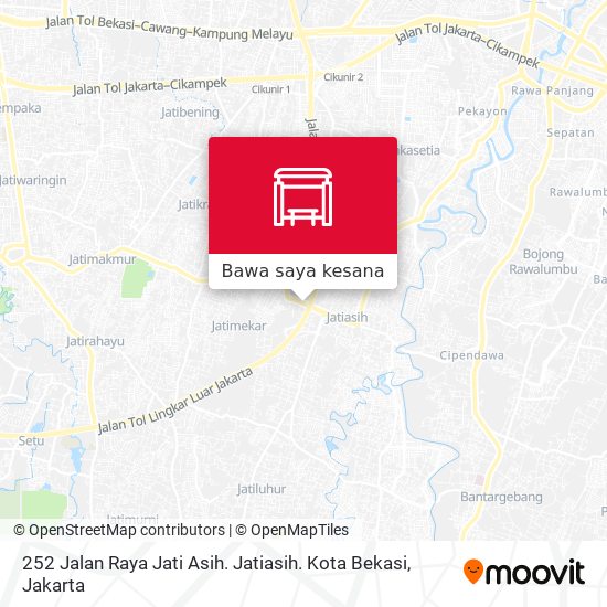 Peta 252 Jalan Raya Jati Asih. Jatiasih. Kota Bekasi