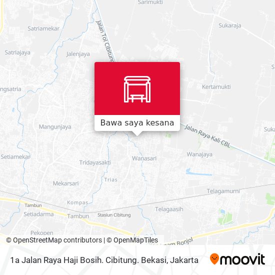 Peta 1a Jalan Raya Haji Bosih. Cibitung. Bekasi