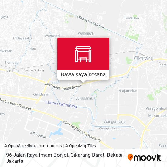 Peta 96 Jalan Raya Imam Bonjol. Cikarang Barat. Bekasi
