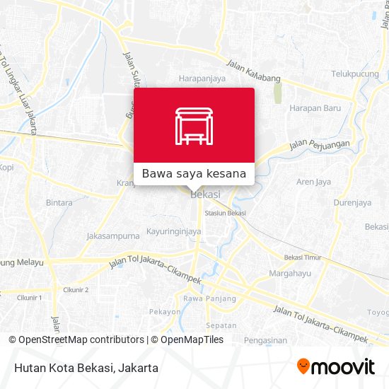 Peta Hutan Kota Bekasi