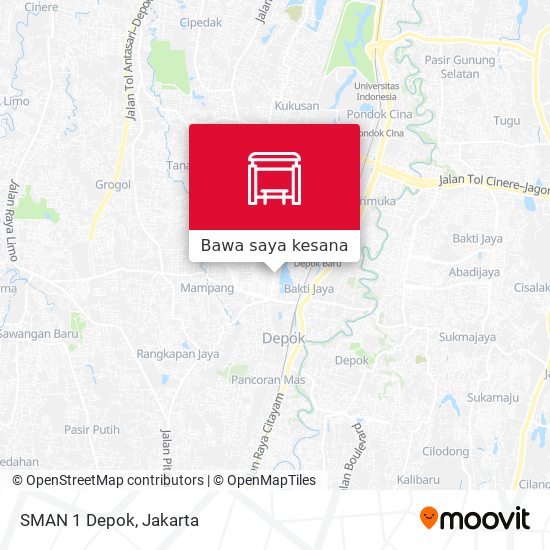 Peta SMAN 1 Depok