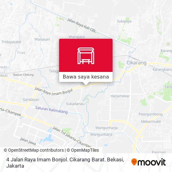 Peta 4 Jalan Raya Imam Bonjol. Cikarang Barat. Bekasi