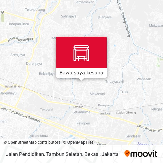 Peta Jalan Pendidikan. Tambun Selatan. Bekasi