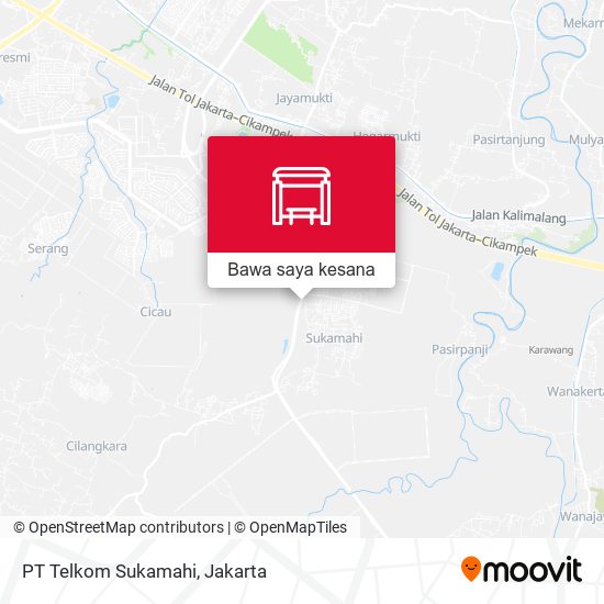 Peta PT Telkom Sukamahi