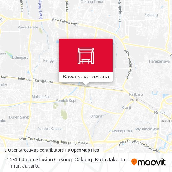 Peta 16-40 Jalan Stasiun Cakung. Cakung. Kota Jakarta Timur