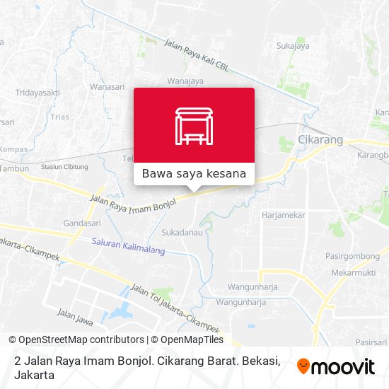 Peta 2 Jalan Raya Imam Bonjol. Cikarang Barat. Bekasi