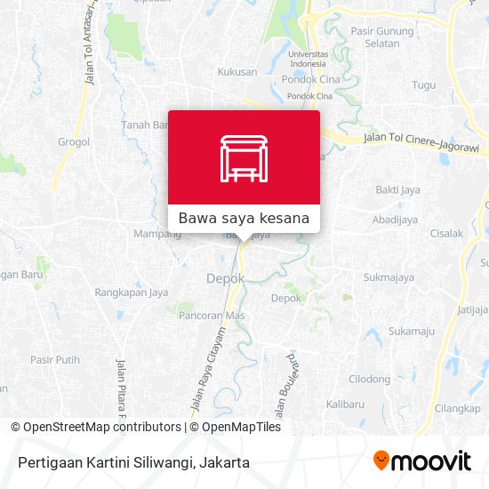 Peta Pertigaan Kartini Siliwangi