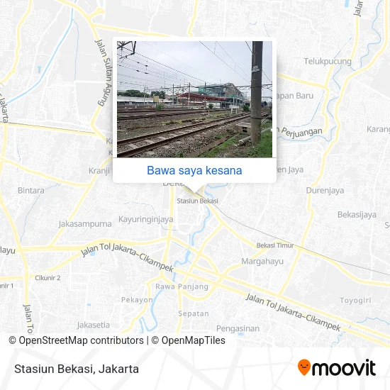 Peta Stasiun Bekasi