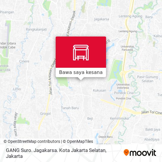 Peta GANG Suro. Jagakarsa. Kota Jakarta Selatan