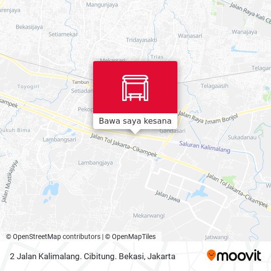 Peta 2 Jalan Kalimalang. Cibitung. Bekasi