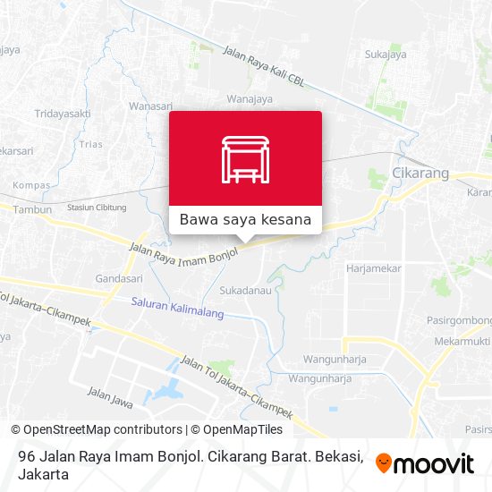 Peta 96 Jalan Raya Imam Bonjol. Cikarang Barat. Bekasi