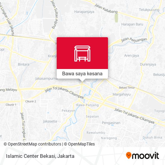 Peta Islamic Center Bekasi