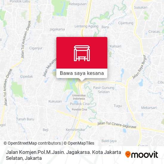 Peta Jalan Komjen.Pol.M.Jasin. Jagakarsa. Kota Jakarta Selatan