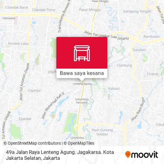 Peta 49a Jalan Raya Lenteng Agung. Jagakarsa. Kota Jakarta Selatan