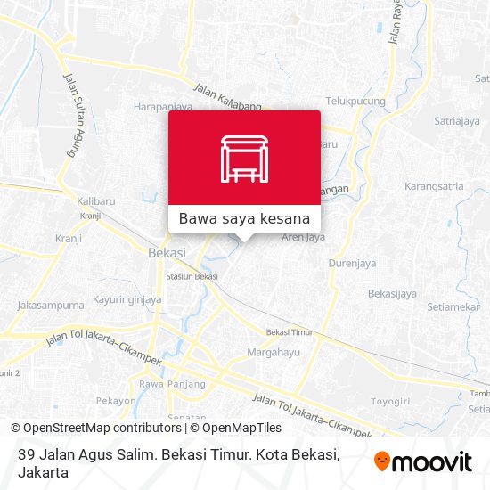 Peta 39 Jalan Agus Salim. Bekasi Timur. Kota Bekasi