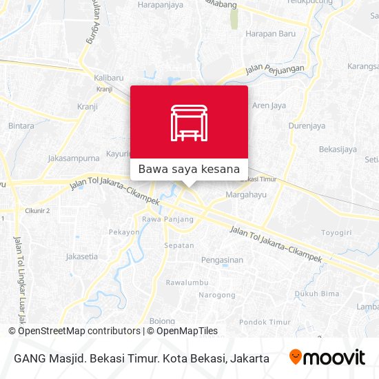 Peta GANG Masjid. Bekasi Timur. Kota Bekasi