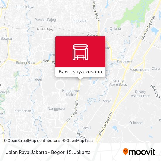 Peta Jalan Raya Jakarta - Bogor 15